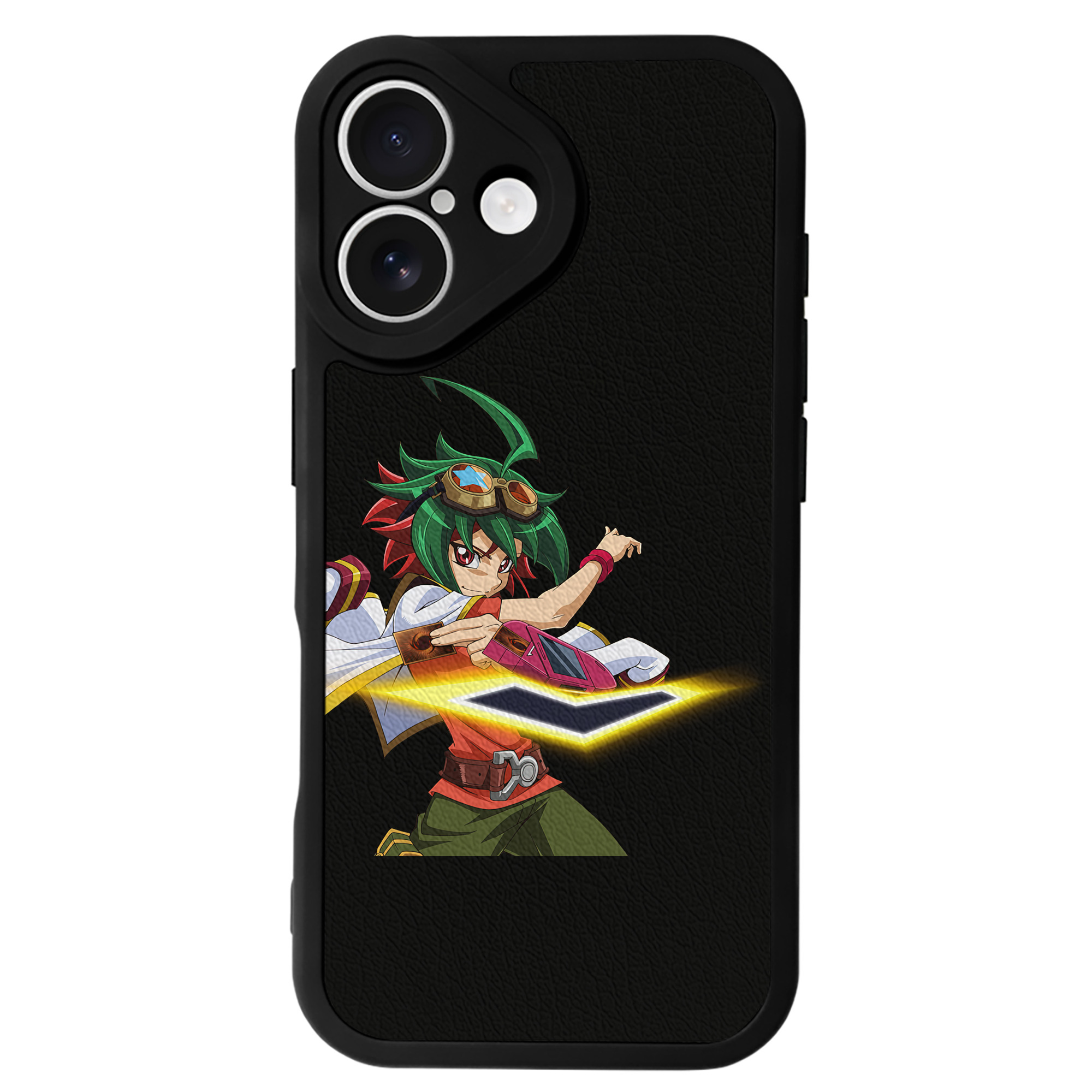 遊☆戯☆王 Yu-Gi-Oh! 【iPhone 16シリーズ対応】シリコンスマホケース（レザー調） 材質：シリコン